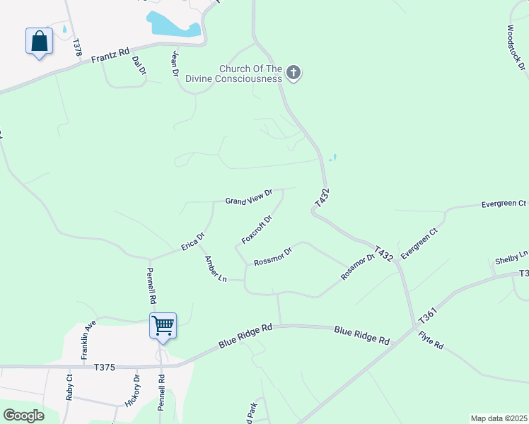 map of restaurants, bars, coffee shops, grocery stores, and more near 143 Foxcroft Drive in Saylorsburg