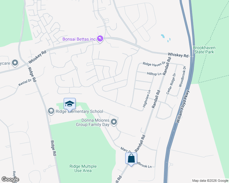 map of restaurants, bars, coffee shops, grocery stores, and more near 348 Edinburgh Drive in Ridge