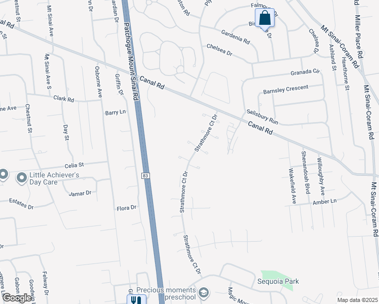 100 Strathmore Court Drive, Coram NY Walk Score