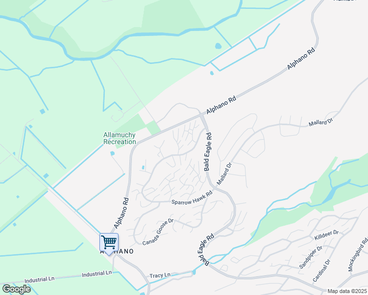 map of restaurants, bars, coffee shops, grocery stores, and more near 12 Grosbeak Drive in Hackettstown