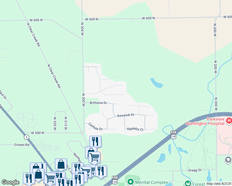 map of restaurants, bars, coffee shops, grocery stores, and more near 448 Kings Cross in Huntington