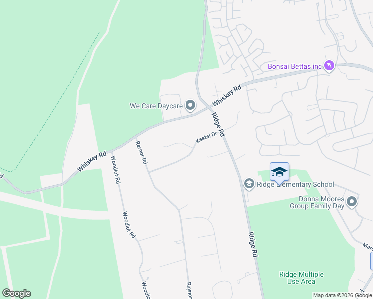 map of restaurants, bars, coffee shops, grocery stores, and more near 2 Ryan Court in Ridge