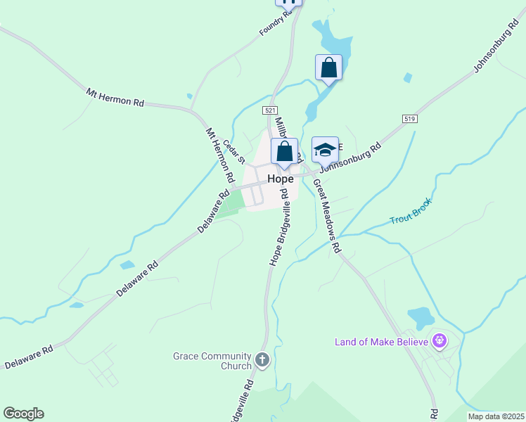map of restaurants, bars, coffee shops, grocery stores, and more near 6 Washington Street in Phillipsburg