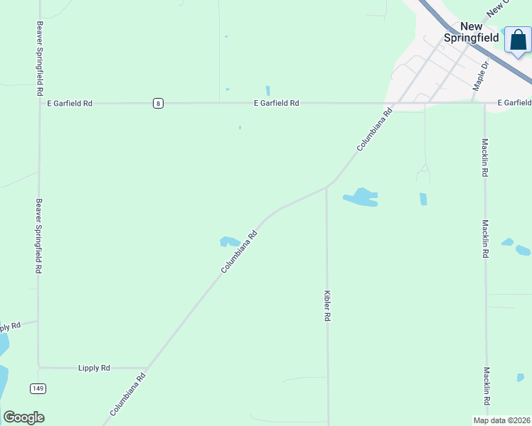 map of restaurants, bars, coffee shops, grocery stores, and more near 1784 Columbiana Road in New Springfield