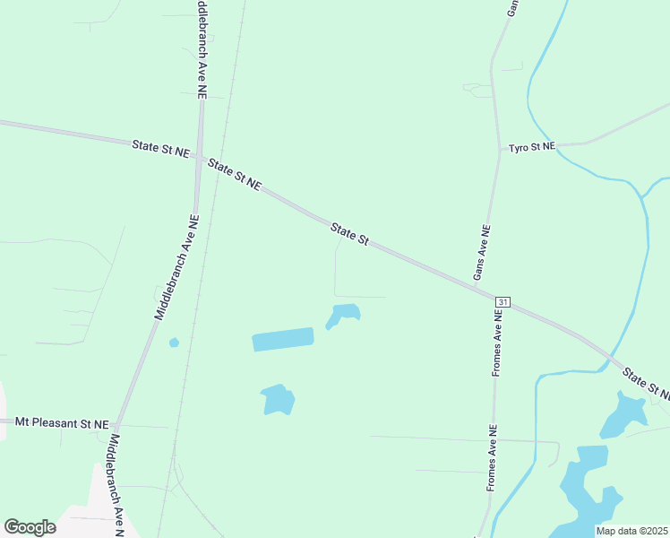 map of restaurants, bars, coffee shops, grocery stores, and more near 9029 Sunnydale Avenue Northeast in Canton