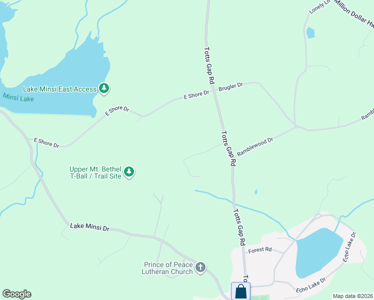 map of restaurants, bars, coffee shops, grocery stores, and more near 978 Totts Gap Road in Bangor