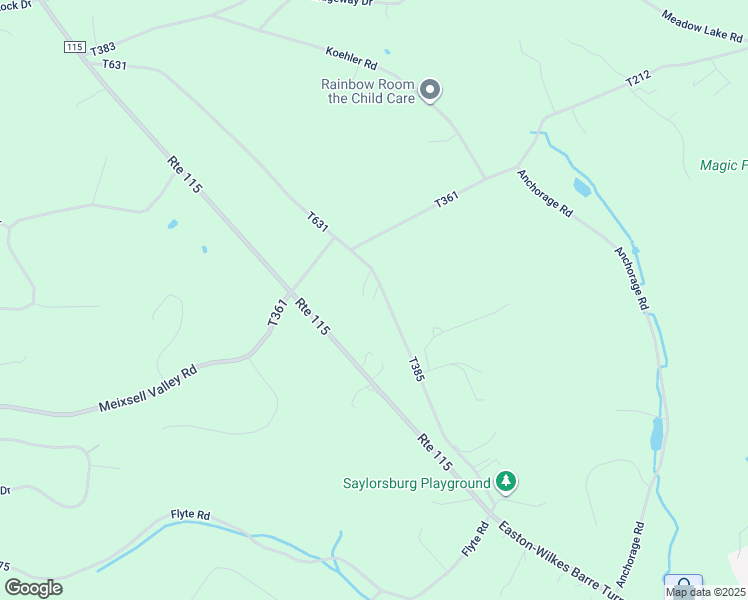 map of restaurants, bars, coffee shops, grocery stores, and more near 1623 Bonser Road in Saylorsburg
