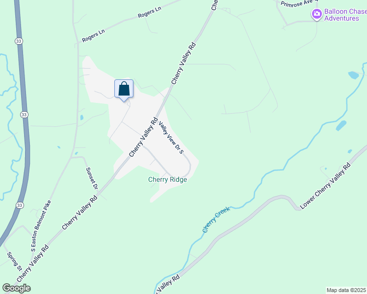 map of restaurants, bars, coffee shops, grocery stores, and more near 2184 Valley View Drive South in Saylorsburg