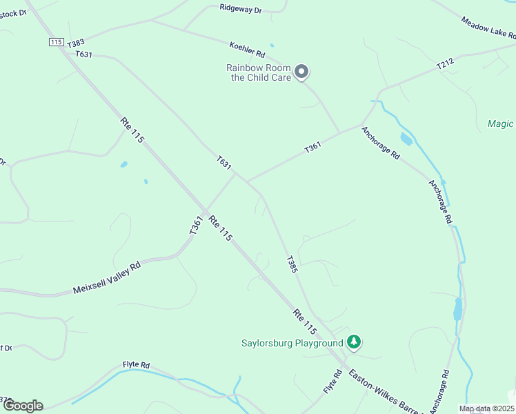 map of restaurants, bars, coffee shops, grocery stores, and more near 1631 Bonser Road in Saylorsburg