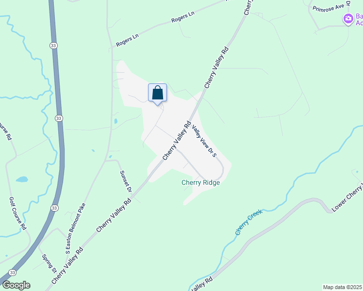 map of restaurants, bars, coffee shops, grocery stores, and more near 2107 Valley View Drive South in Saylorsburg