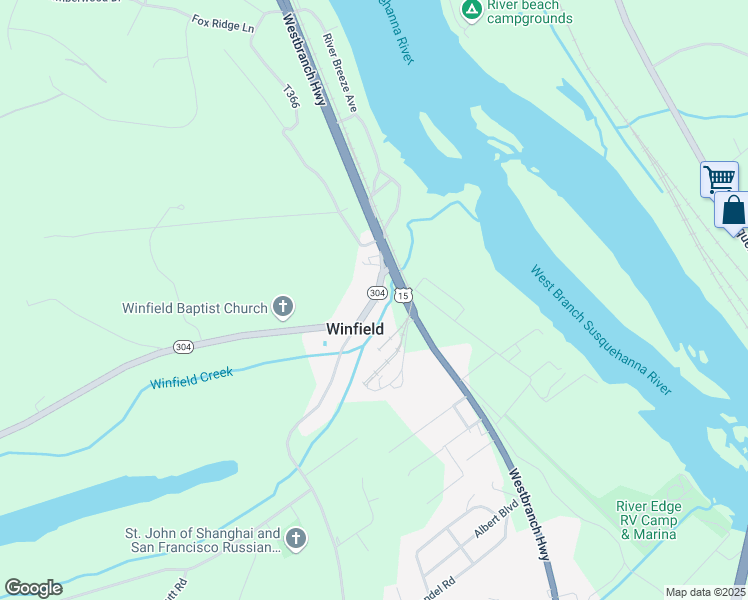 map of restaurants, bars, coffee shops, grocery stores, and more near in Winfield