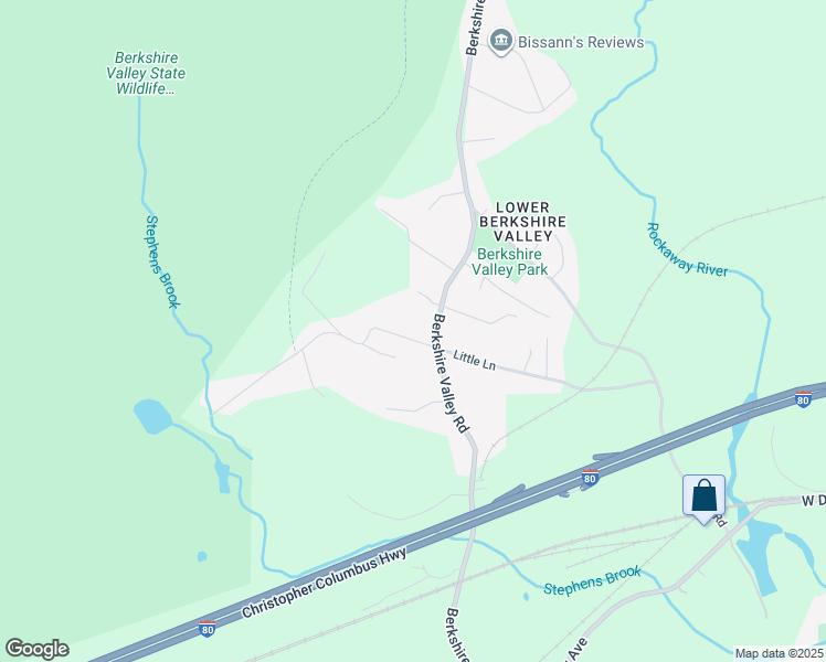 map of restaurants, bars, coffee shops, grocery stores, and more near 278 Berkshire Valley Road in Wharton