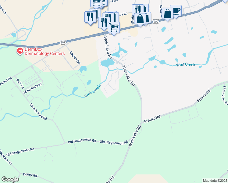map of restaurants, bars, coffee shops, grocery stores, and more near 5162 Hickory Lane in Gilbert