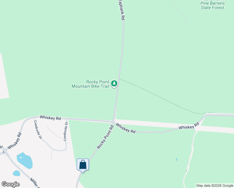 map of restaurants, bars, coffee shops, grocery stores, and more near 14 Rocky Point Yaphank Road in Middle Island