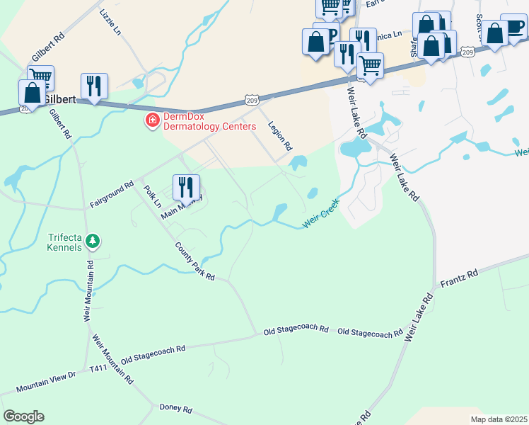 map of restaurants, bars, coffee shops, grocery stores, and more near 908 Fairview Circle in Gilbert
