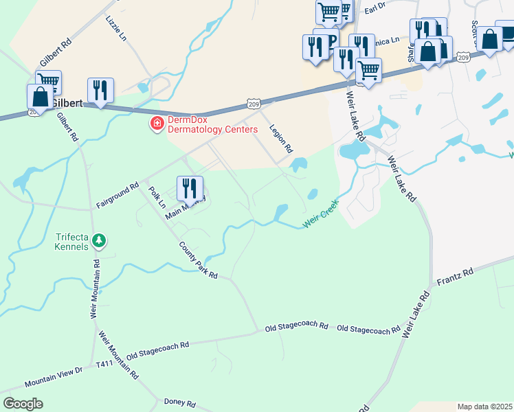 map of restaurants, bars, coffee shops, grocery stores, and more near 908 Fairview Circle in Gilbert