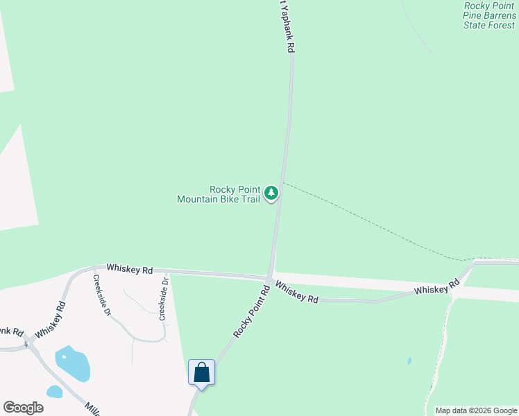 map of restaurants, bars, coffee shops, grocery stores, and more near 14 Rocky Point Yaphank Road in Middle Island