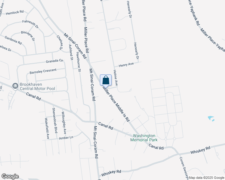 map of restaurants, bars, coffee shops, grocery stores, and more near 6 Helme Avenue Extension in Miller Place