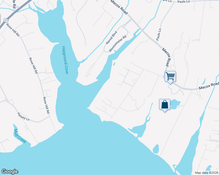 map of restaurants, bars, coffee shops, grocery stores, and more near 124 Bay Lane in Water Mill