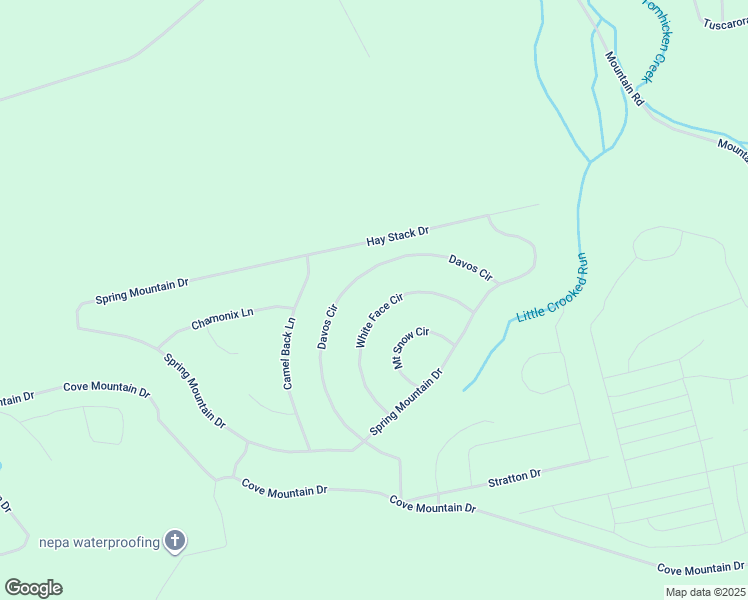 map of restaurants, bars, coffee shops, grocery stores, and more near White Face Circle in Schuylkill County