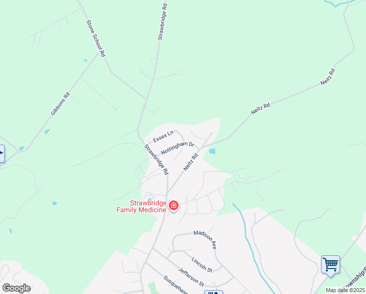 map of restaurants, bars, coffee shops, grocery stores, and more near 438 Essex Lane in Northumberland