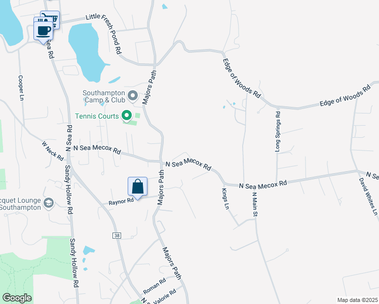map of restaurants, bars, coffee shops, grocery stores, and more near 21 Simms Street in Southampton