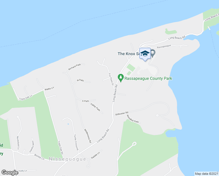 map of restaurants, bars, coffee shops, grocery stores, and more near 7 Fox Point Drive in Saint James