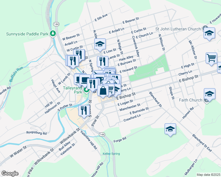 105 South Allegheny Street, Bellefonte PA Walk Score