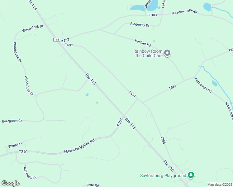 map of restaurants, bars, coffee shops, grocery stores, and more near 1681 Bonser Road in Saylorsburg