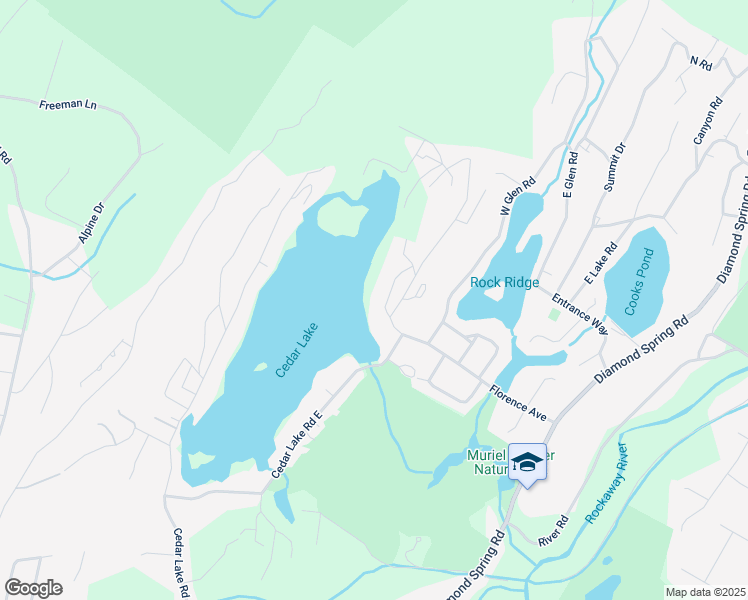map of restaurants, bars, coffee shops, grocery stores, and more near 89 Florence Avenue in Denville