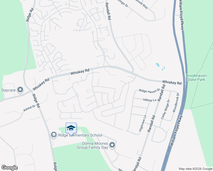 map of restaurants, bars, coffee shops, grocery stores, and more near 198 Canterbury Drive in Ridge