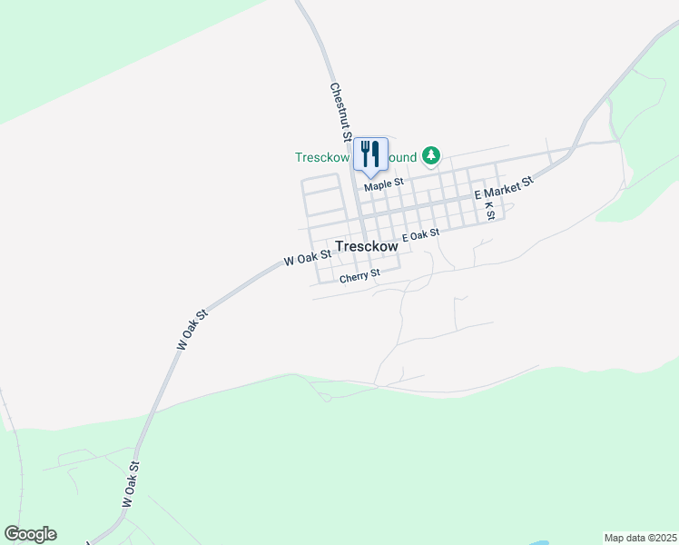 map of restaurants, bars, coffee shops, grocery stores, and more near 14 Cherry Lane in Jim Thorpe