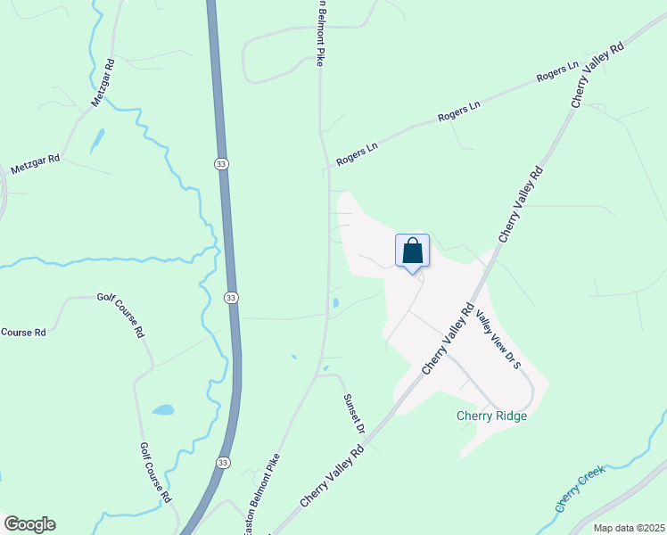 map of restaurants, bars, coffee shops, grocery stores, and more near 272 South Easton Belmont Pike in Saylorsburg