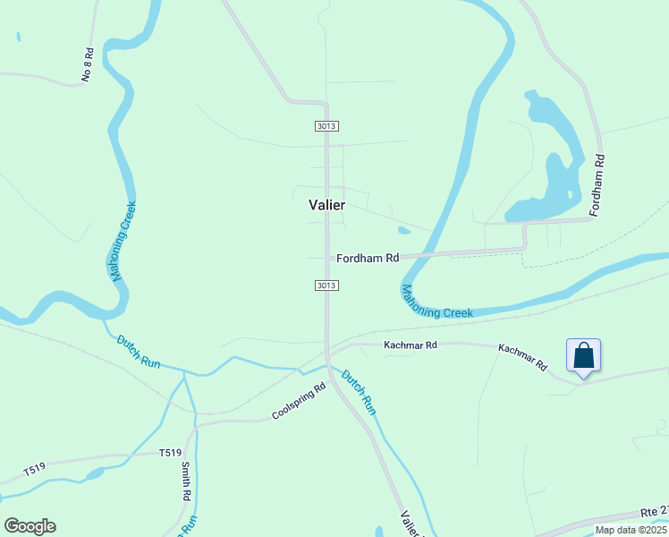 map of restaurants, bars, coffee shops, grocery stores, and more near Fordham Road in Valier