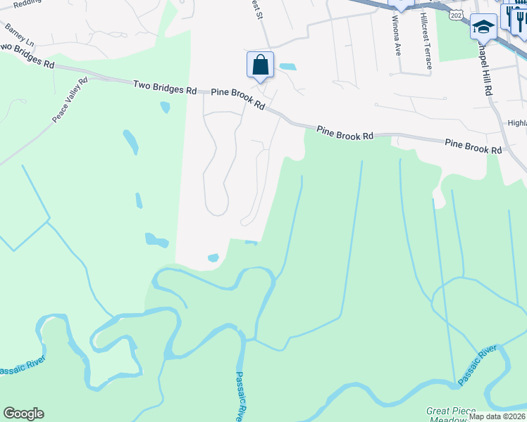 map of restaurants, bars, coffee shops, grocery stores, and more near 182 Robertson Way in Lincoln Park