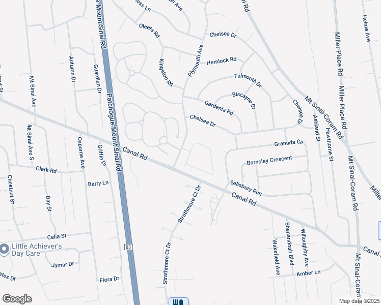 map of restaurants, bars, coffee shops, grocery stores, and more near 19 Plymouth Avenue in Mount Sinai