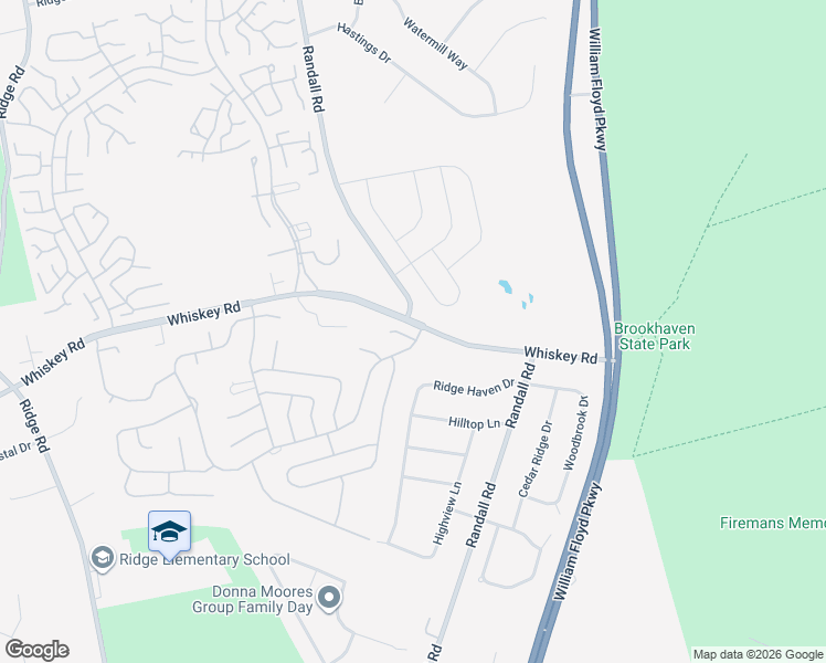 map of restaurants, bars, coffee shops, grocery stores, and more near 1 Bedford Court in Ridge