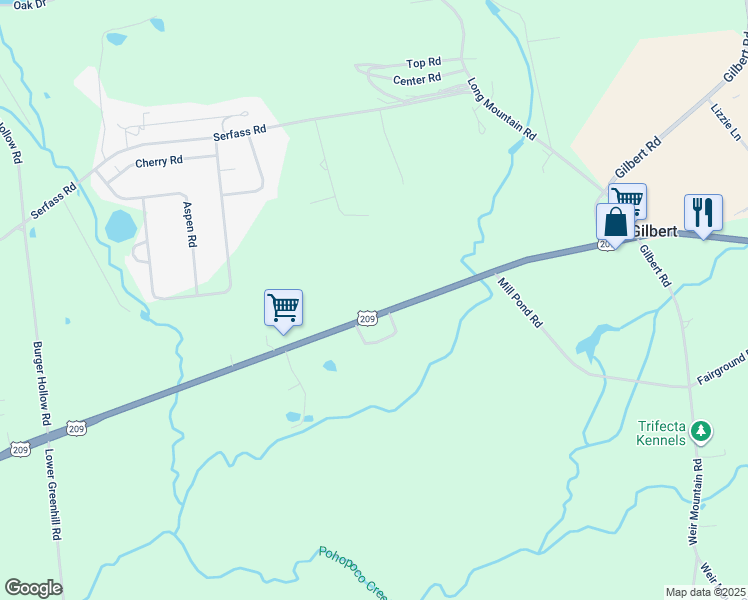map of restaurants, bars, coffee shops, grocery stores, and more near 1109 Interchange Road in Gilbert