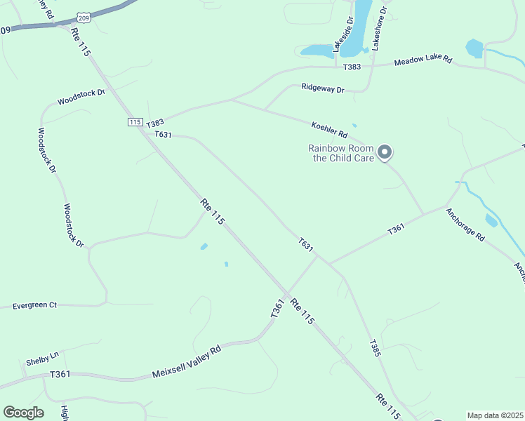 map of restaurants, bars, coffee shops, grocery stores, and more near 1699 Bonser Road in Saylorsburg