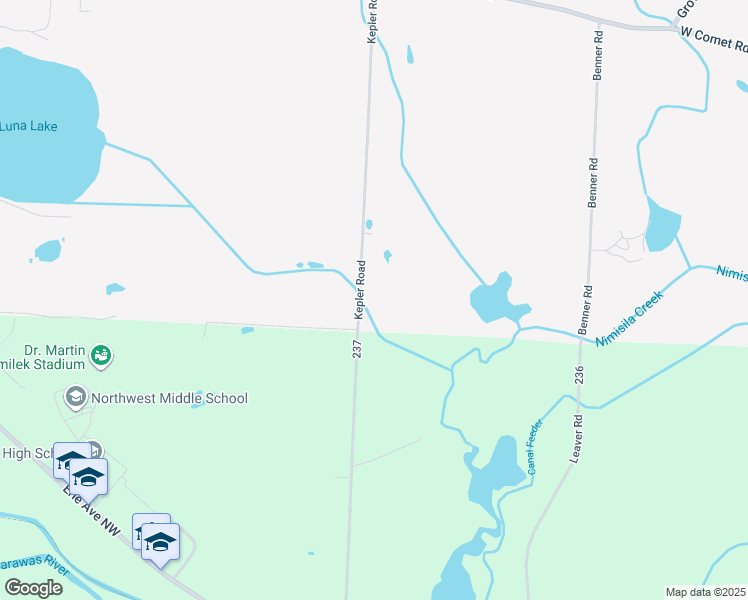 map of restaurants, bars, coffee shops, grocery stores, and more near 7533 Kepler Avenue Northwest in New Franklin
