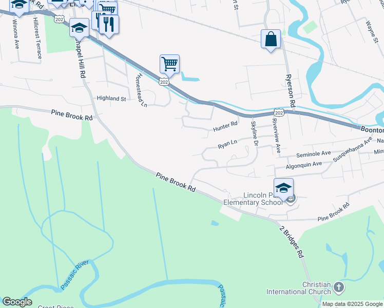 map of restaurants, bars, coffee shops, grocery stores, and more near 10 Christopher Ct in Lincoln Park