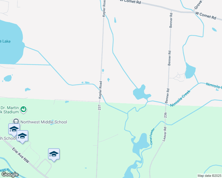 map of restaurants, bars, coffee shops, grocery stores, and more near 7533 Kepler Avenue Northwest in New Franklin