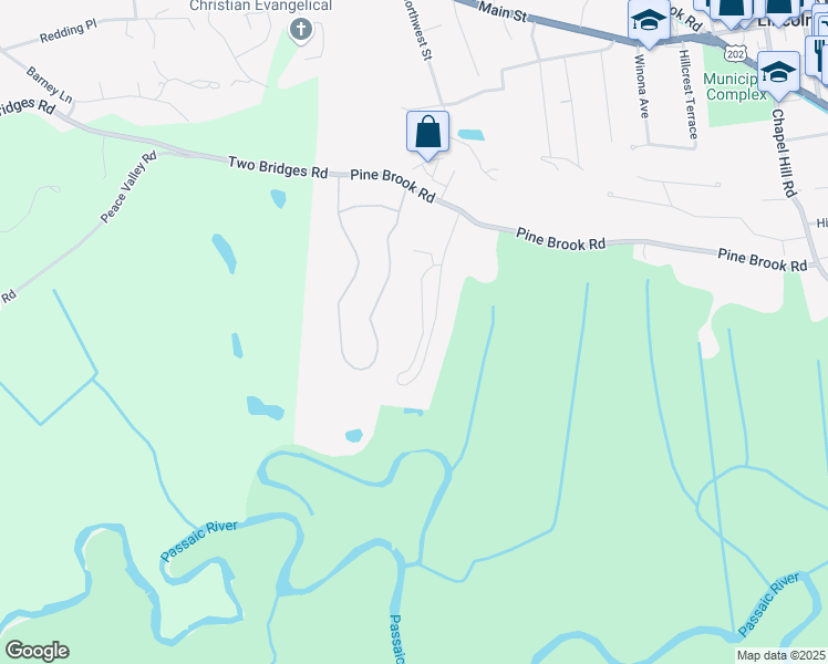 map of restaurants, bars, coffee shops, grocery stores, and more near 93 Robertson Way in Lincoln Park