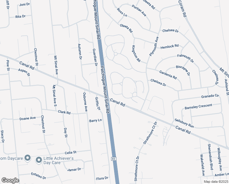 map of restaurants, bars, coffee shops, grocery stores, and more near 255 Ira Road in Mount Sinai