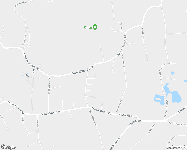 map of restaurants, bars, coffee shops, grocery stores, and more near 834 David Whites Lane in Southampton