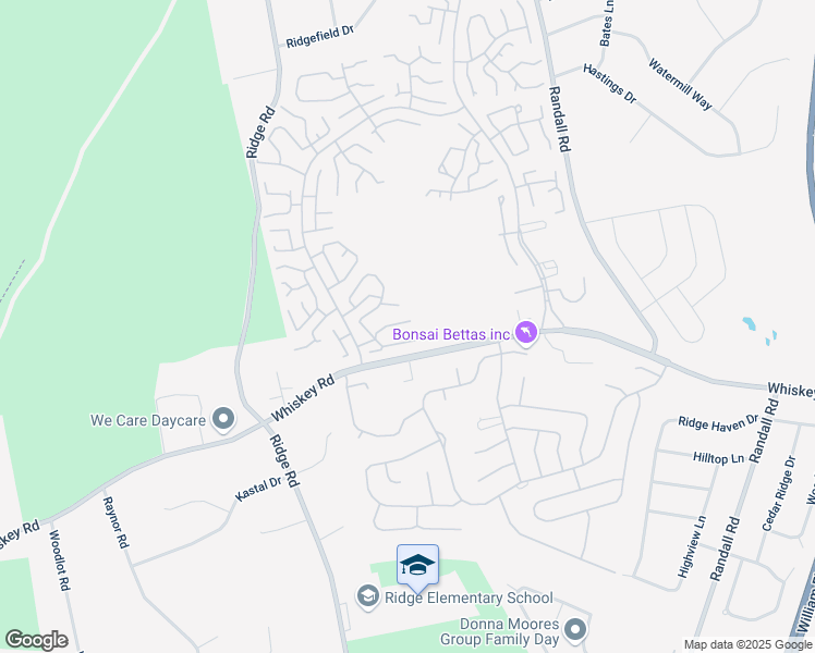map of restaurants, bars, coffee shops, grocery stores, and more near 275 Berwick Court in Ridge