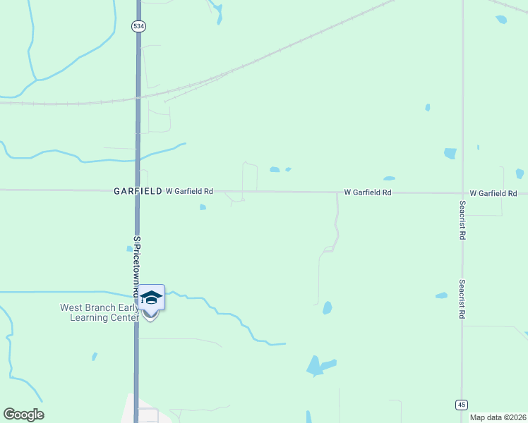 map of restaurants, bars, coffee shops, grocery stores, and more near 15745 West Garfield Road in Salem