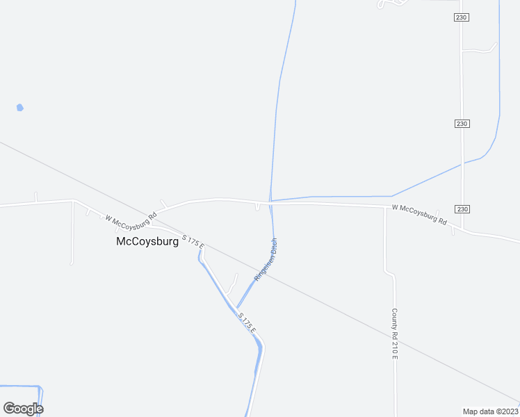 map of restaurants, bars, coffee shops, grocery stores, and more near 1877 East McCoysburg Road in Rensselaer