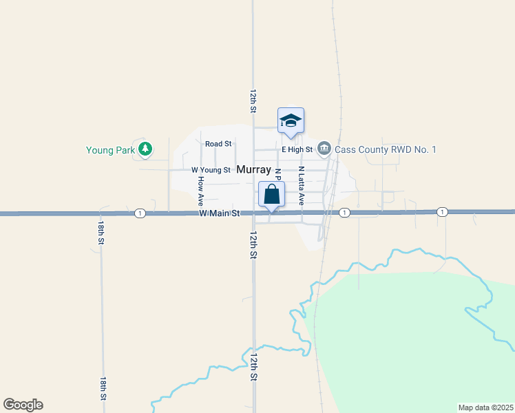 map of restaurants, bars, coffee shops, grocery stores, and more near 114 West Main Street in Murray