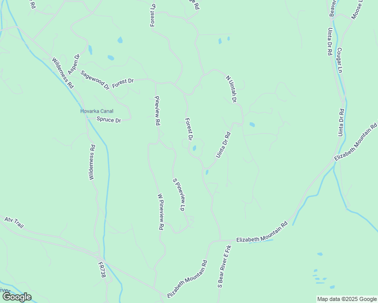 map of restaurants, bars, coffee shops, grocery stores, and more near Forest Drive in Summit County
